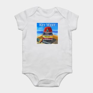 Nearest point to Cuba Marker in Key West Florida Baby Bodysuit